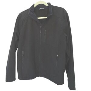The North Face Jacket Men S Softshell Full Zip Black Outdoor Gorpcore Athleisure